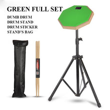 Load image into Gallery viewer, 8 Inch Rubber Wooden Dumb Drum for Beginner Practice Training Drum Pad Stand and drumstick for Percussion Instruments Parts
