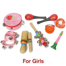 Load image into Gallery viewer, 27pcs Baby Toy Music Instrument Toys Wooden Percussion Xylophone Maraca Rattles Kids Preschool Education Toys With Storage Bag
