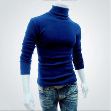 Load image into Gallery viewer, 2020 New Autumn Winter Men&#39;S sweater Men&#39;s Turtleneck Solid Color Casual Sweater Men&#39;s Slim Fit Brand Knitted Pullovers
