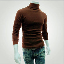 Load image into Gallery viewer, 2020 New Autumn Winter Men&#39;S sweater Men&#39;s Turtleneck Solid Color Casual Sweater Men&#39;s Slim Fit Brand Knitted Pullovers
