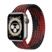 Load image into Gallery viewer, Braided Solo Loop For Apple Watch band 44mm 40mm 42mm 38mm Fabric Nylon Elastic Belt Bracelet iWatch Series 3 4 5 SE 6 Strap
