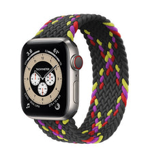 Load image into Gallery viewer, Braided Solo Loop For Apple Watch band 44mm 40mm 42mm 38mm Fabric Nylon Elastic Belt Bracelet iWatch Series 3 4 5 SE 6 Strap
