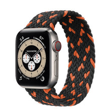 Load image into Gallery viewer, Braided Solo Loop For Apple Watch band 44mm 40mm 42mm 38mm Fabric Nylon Elastic Belt Bracelet iWatch Series 3 4 5 SE 6 Strap
